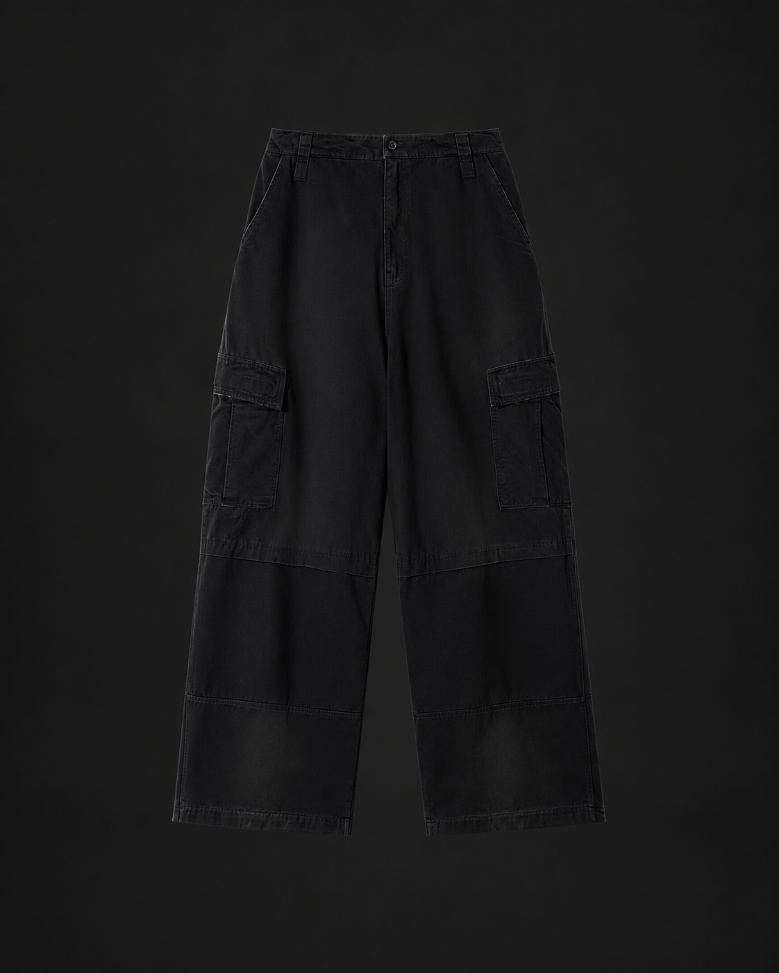 Spodnie cargo Sun Fade czarne