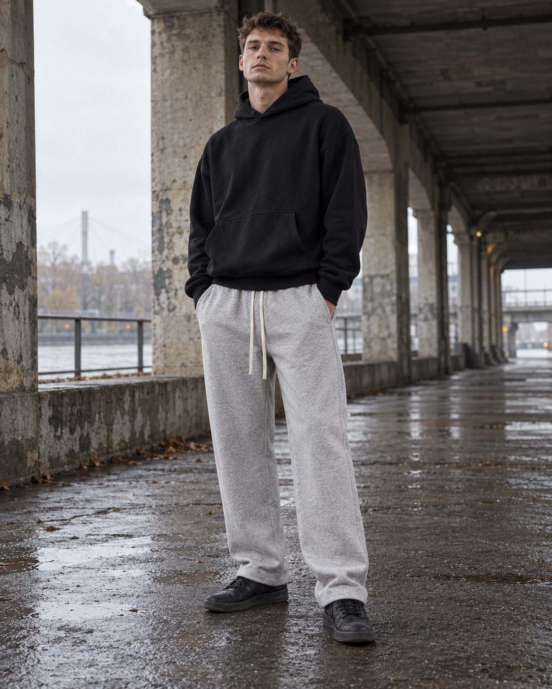 Dresy Straight – szare