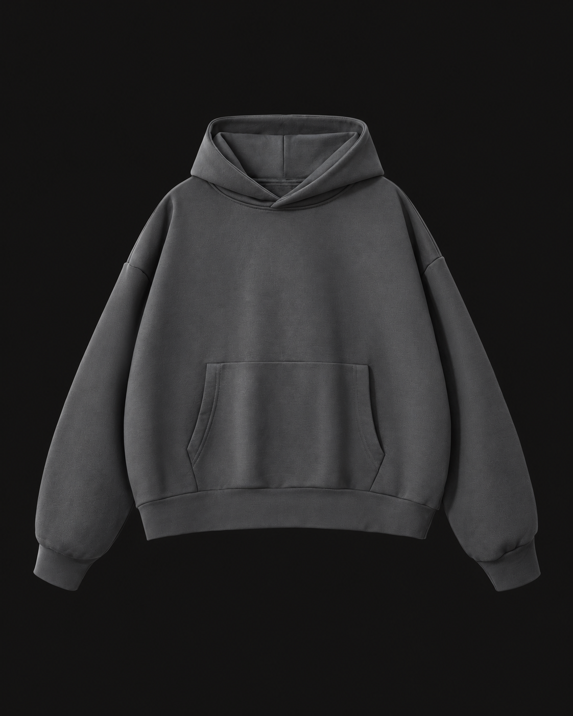 Bluza Heavy 500 grafitowa z kapturem